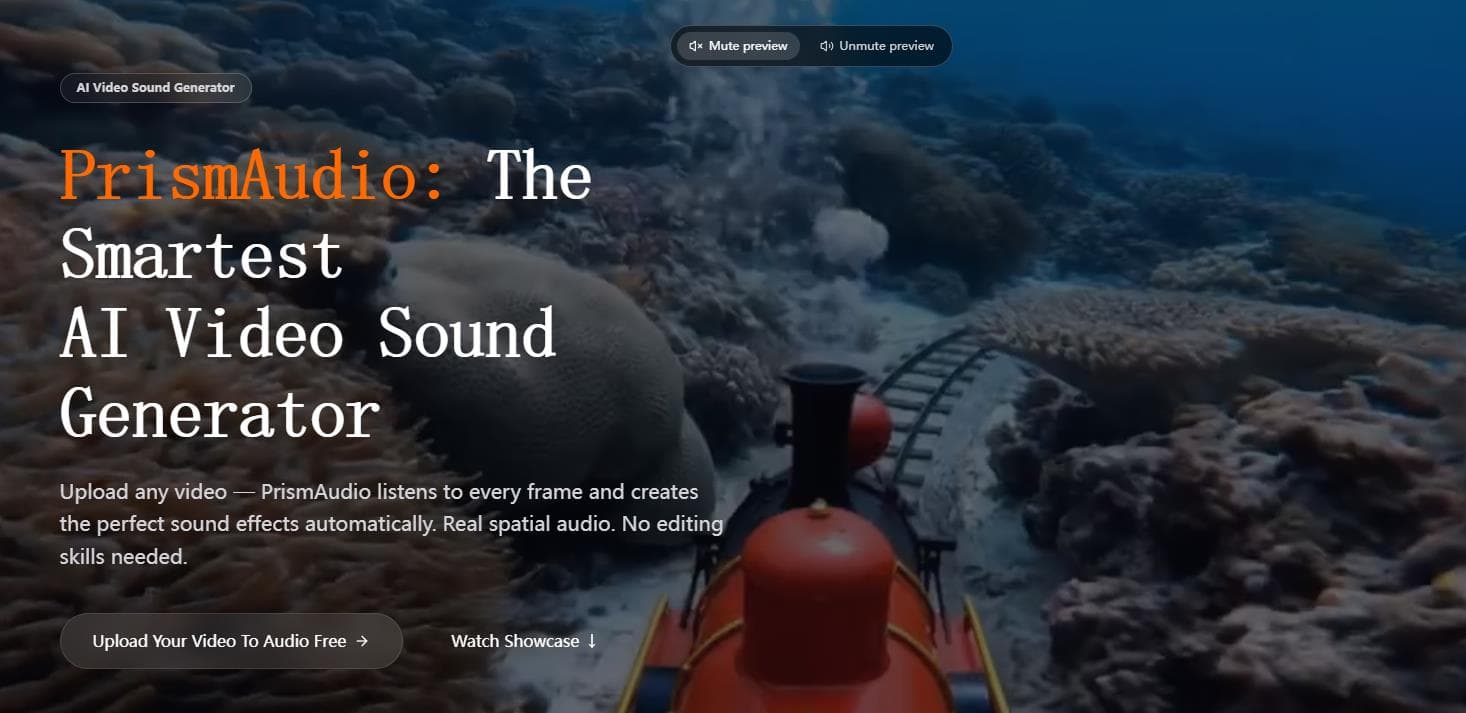 PrismAudio AI Video To Audio Generator