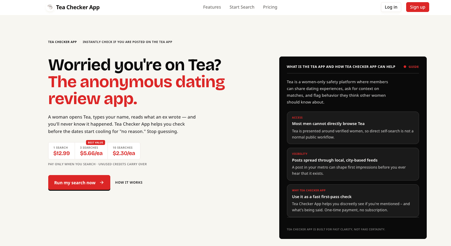 tea checker app