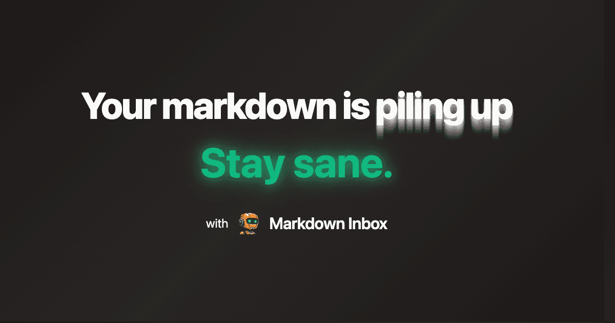 Markdown Inbox