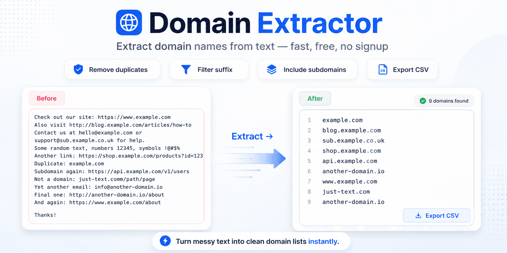 Domain Extractor